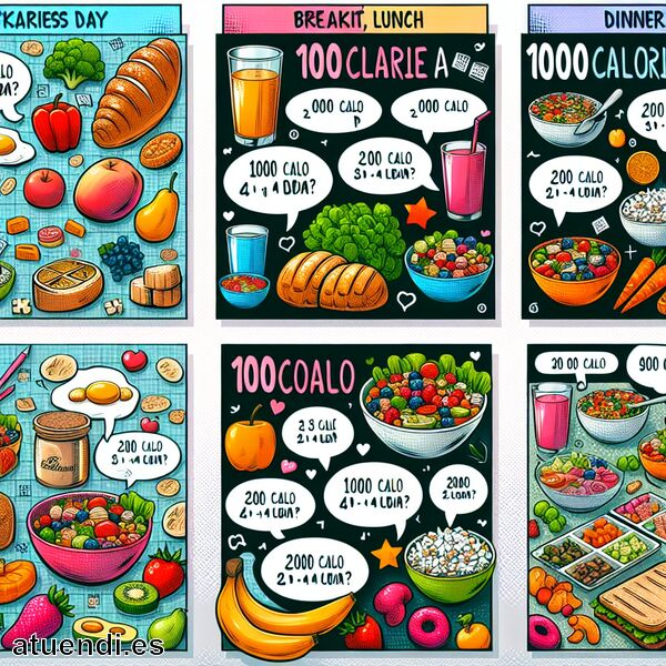  1000 calorías al día » Plan de comidas detallado