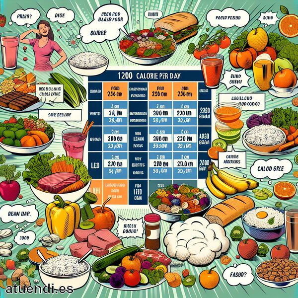  1200 calorías al día » El plan ideal para una alimentación saludable