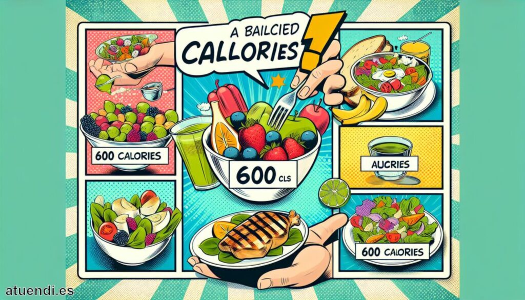 600 calorías al día » Menús saludables y bajos en calorías
